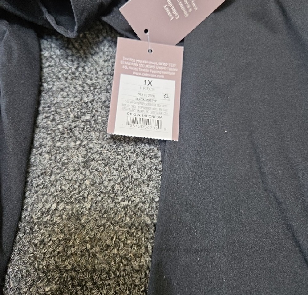 (#1C) Auden Black Short Sleeve Bodysuit - Picture 2 of 5